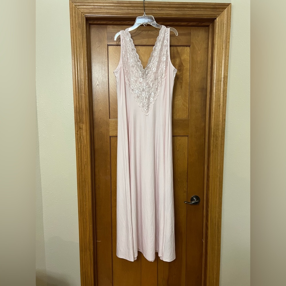 Soft Surroundings Lace Nightgown Light Pink Size XL - Picture 3 of 7